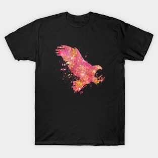 Eagle Birds Forest Wild Nature World Earth Free Flight Watercolor T-Shirt